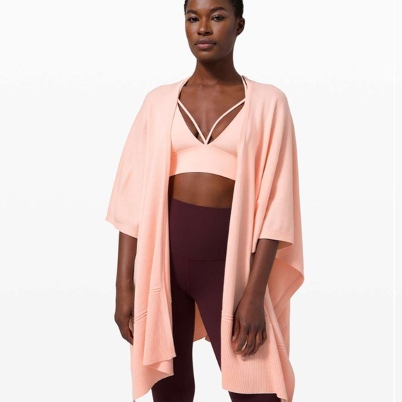 lululemon athletica Sweaters - Lululemon Key to Warmth Wrap in Ballet Slipper